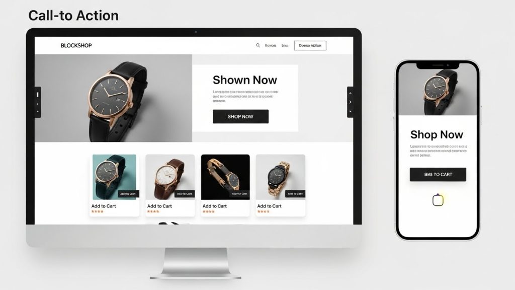   CTA Section blockshop shopify themes Shopify theme layout example