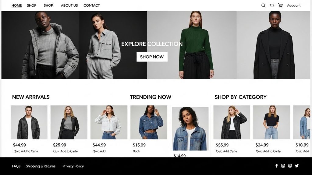Fashionopolism Overview Best Shopify themes for SEO Shopify theme layout example