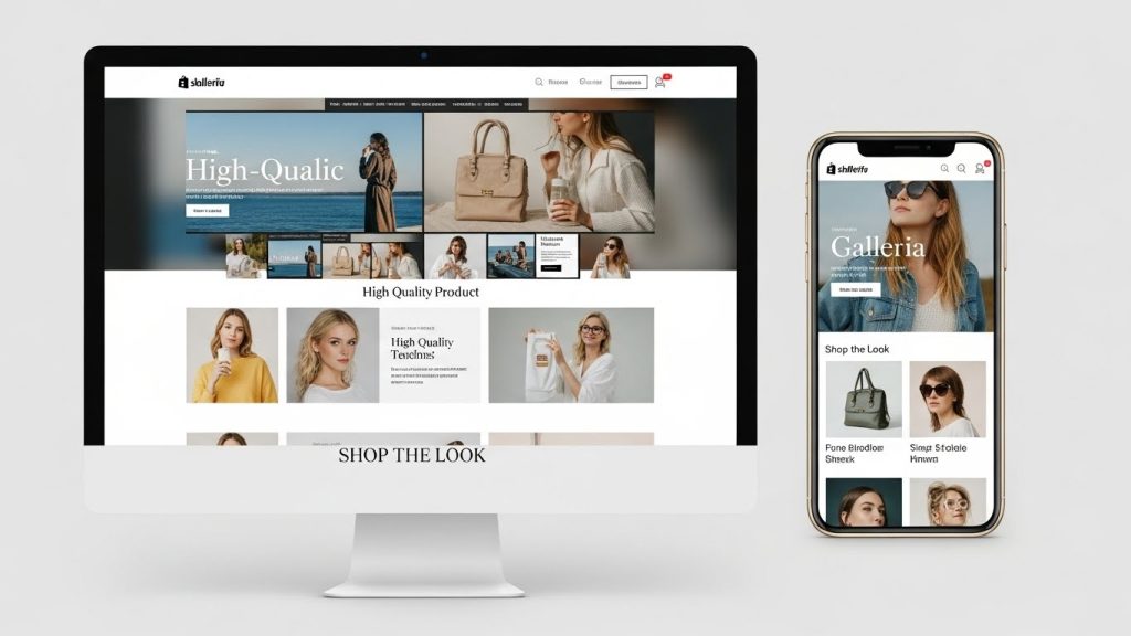 Galleria Theme Overview, most popular shopify themes Shopify theme layout example