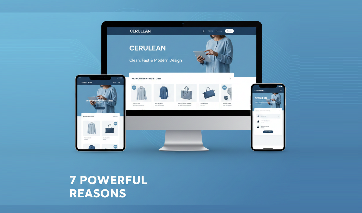 Cerulean Shopify Theme clean and fast modern store design preview
