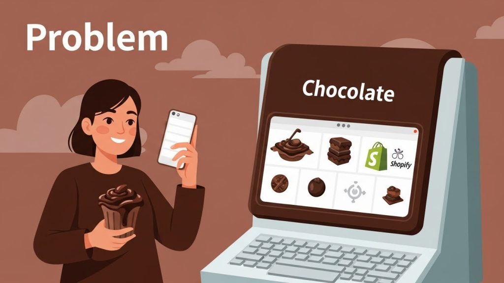 Problem Illustration – Chokolade Shopify Theme store