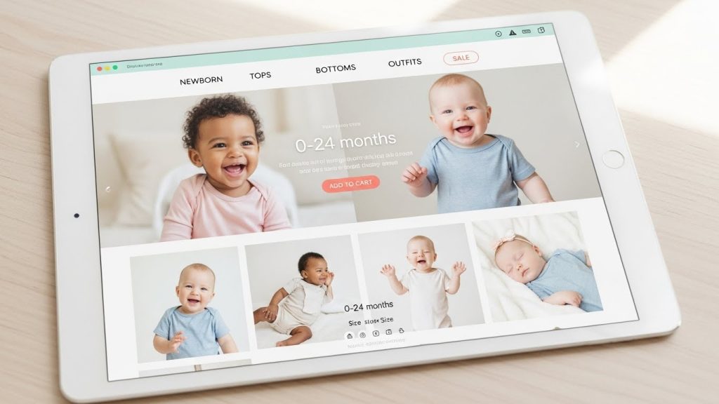 Chutti Kids and Baby Shop Shopify Theme homepage preview