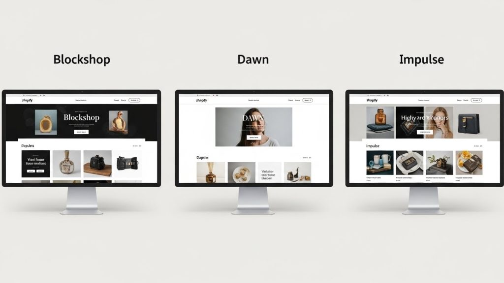 Theme Comparison blockshop shopify themes Shopify theme layout example
