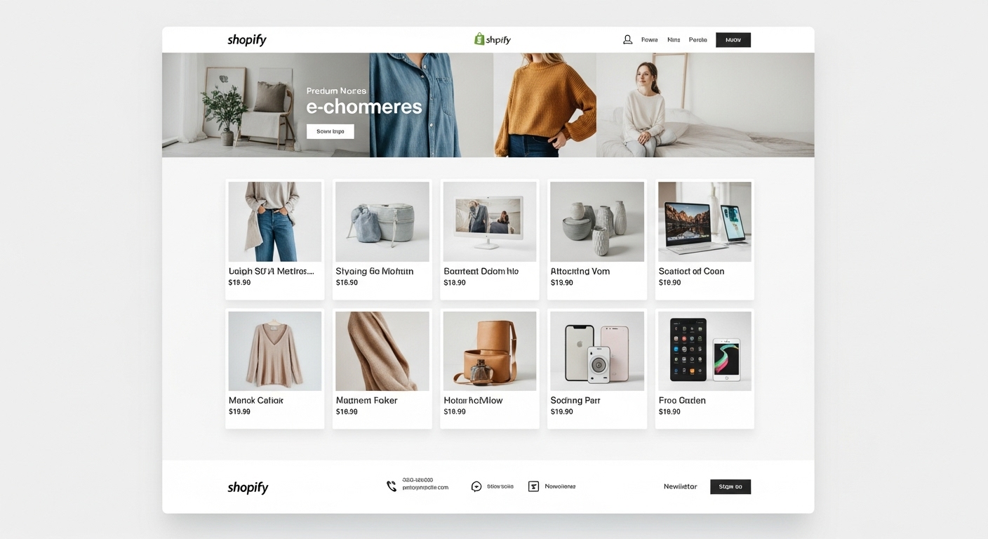 Cerio Shopify Theme clean modern ecommerce homepage design
