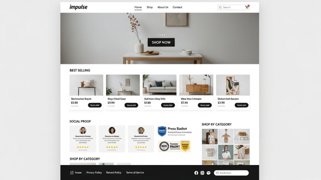 impulse best shopify theme for dropshipping