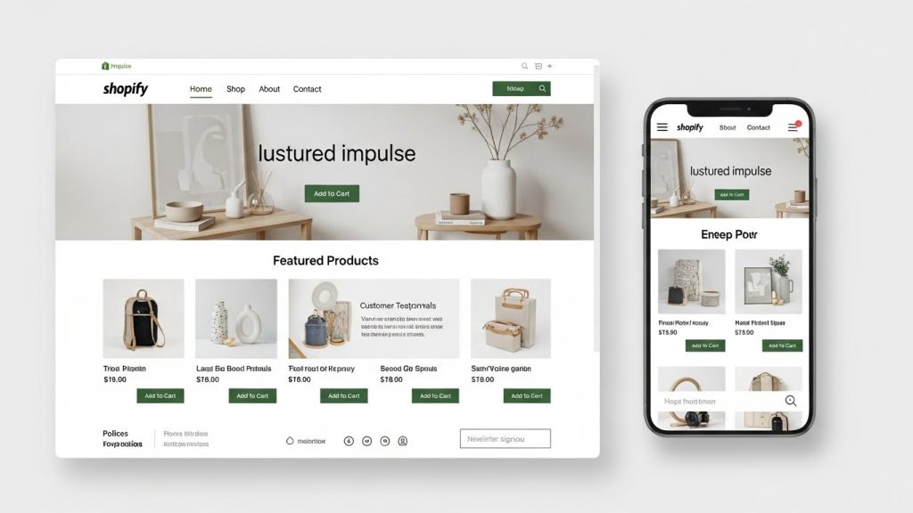 most popular shopify themes, Shopify theme layout example
