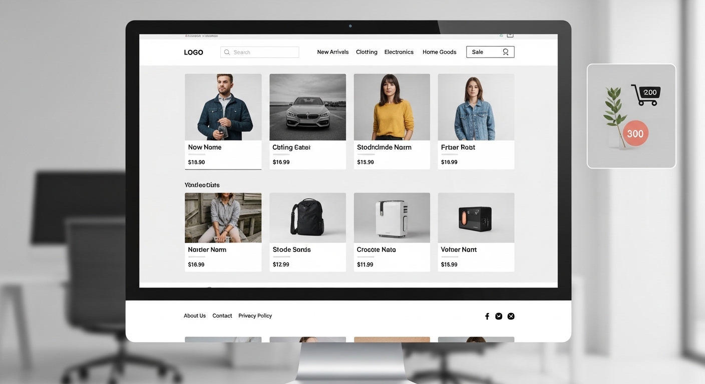 BW Store Shopify Theme modern ecommerce store design preview showing clean layout and product categories