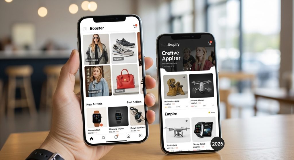 Booster vs Empire Shopify Theme mobile-first design