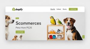 Bowie Pets, Birds and Dogs Shopify Theme homepage hero layout
