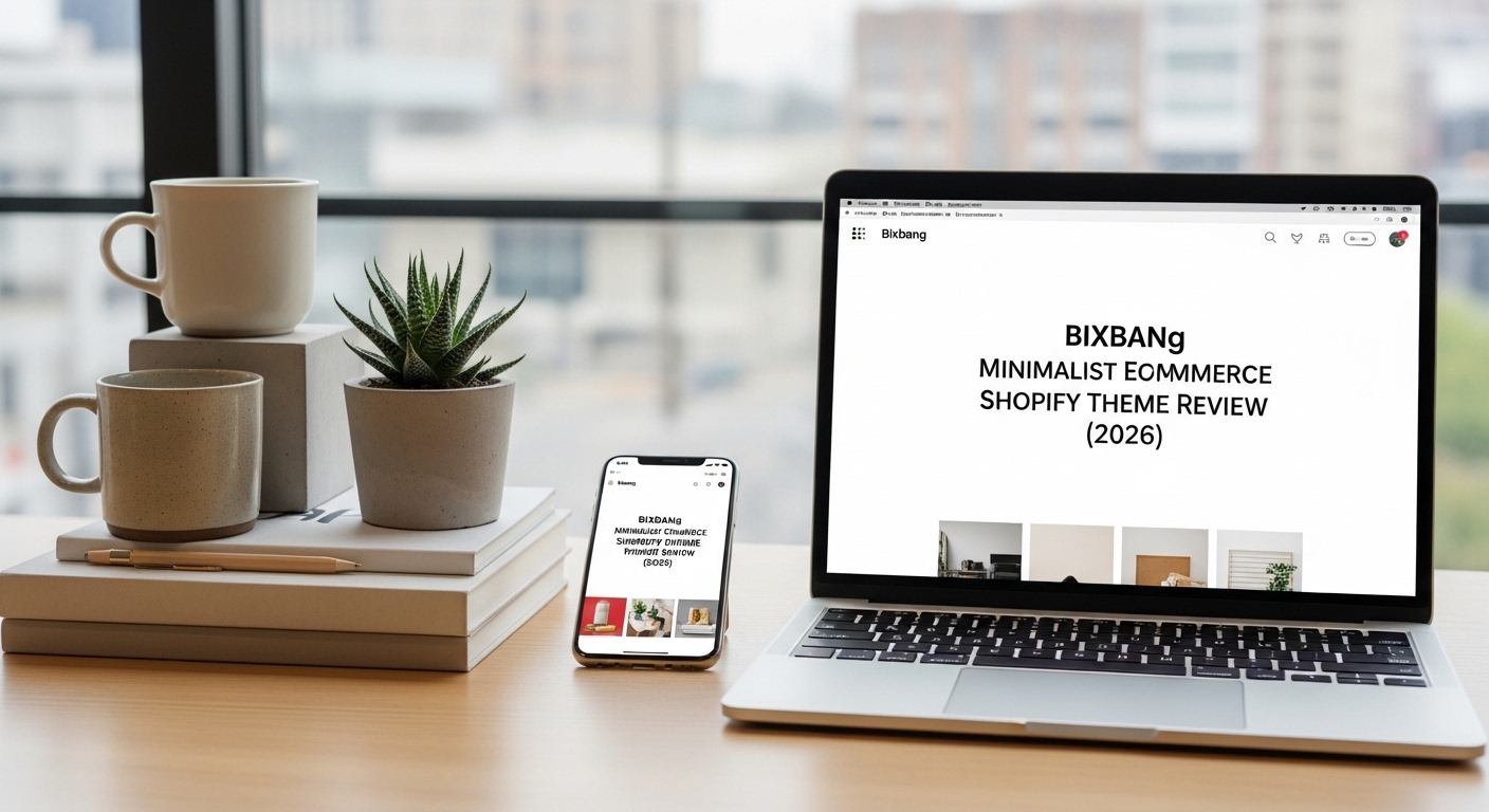 Bixbang Minimalist eCommerce Shopify Theme homepage layout preview
