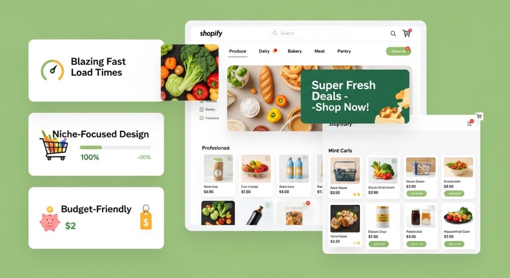 Booster Multipurpose Supermarket Shopify Theme fast, niche-optimized, and affordable