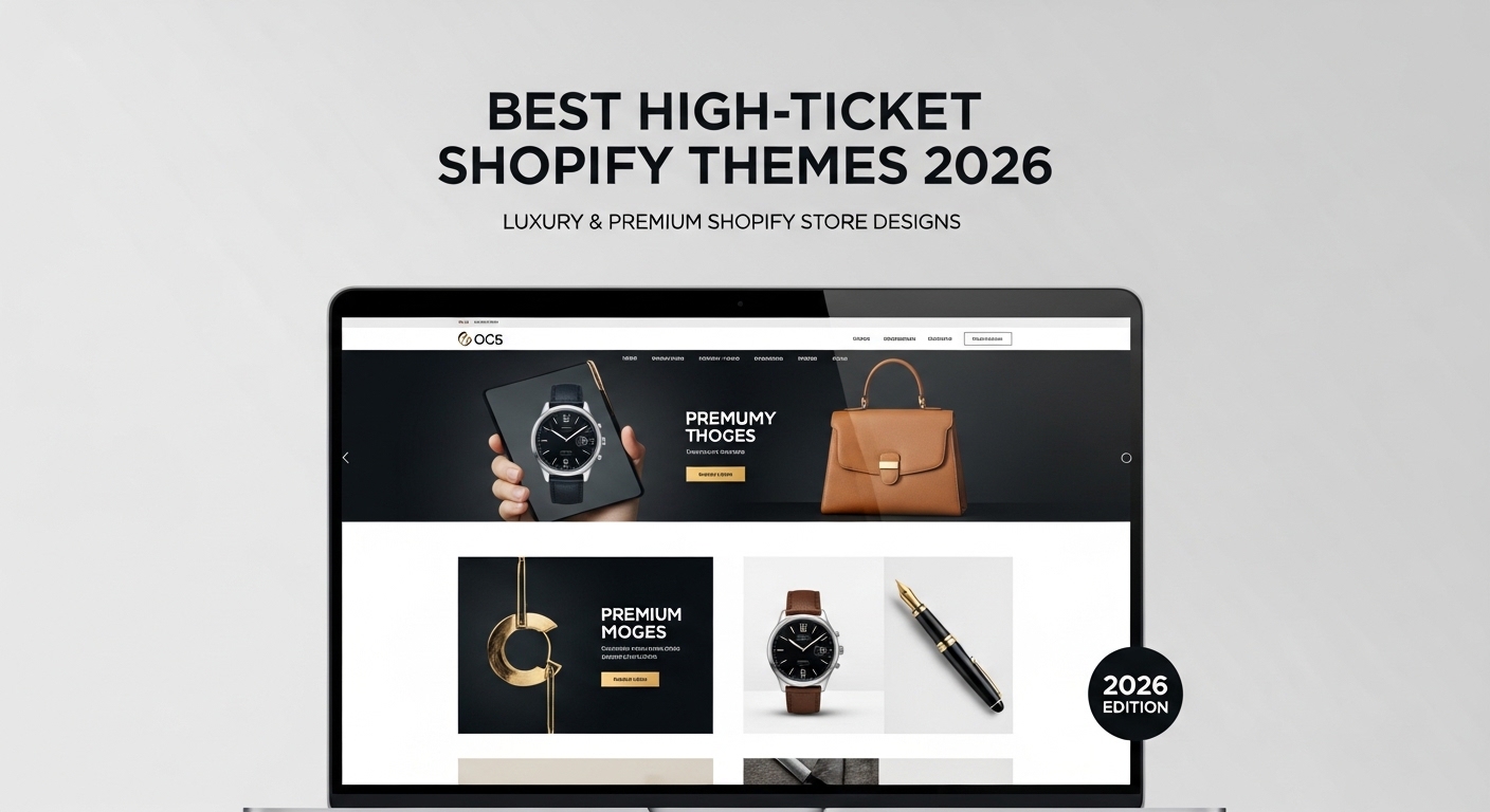 best high ticket shopify themes 2026 luxury ecommerce store design
