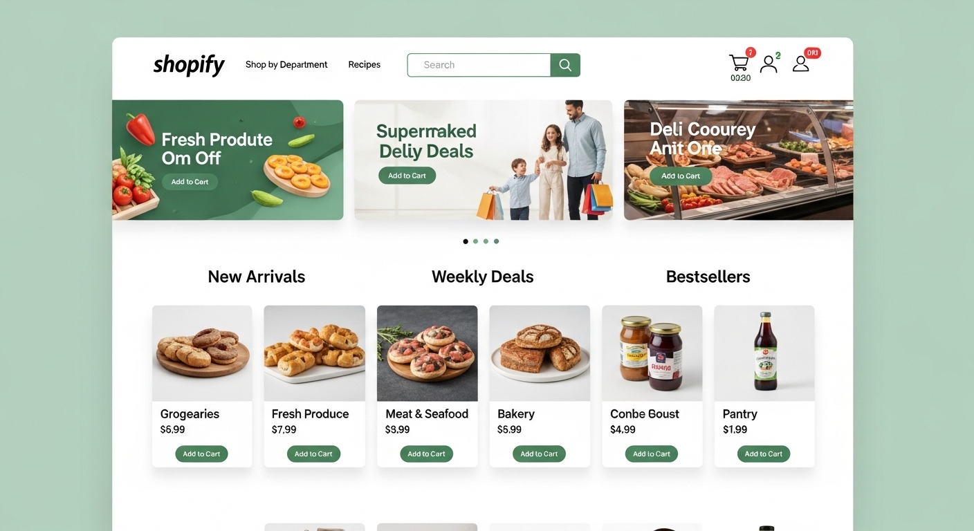 Booster Multipurpose Supermarket Shopify Theme clean and professional homepage design
