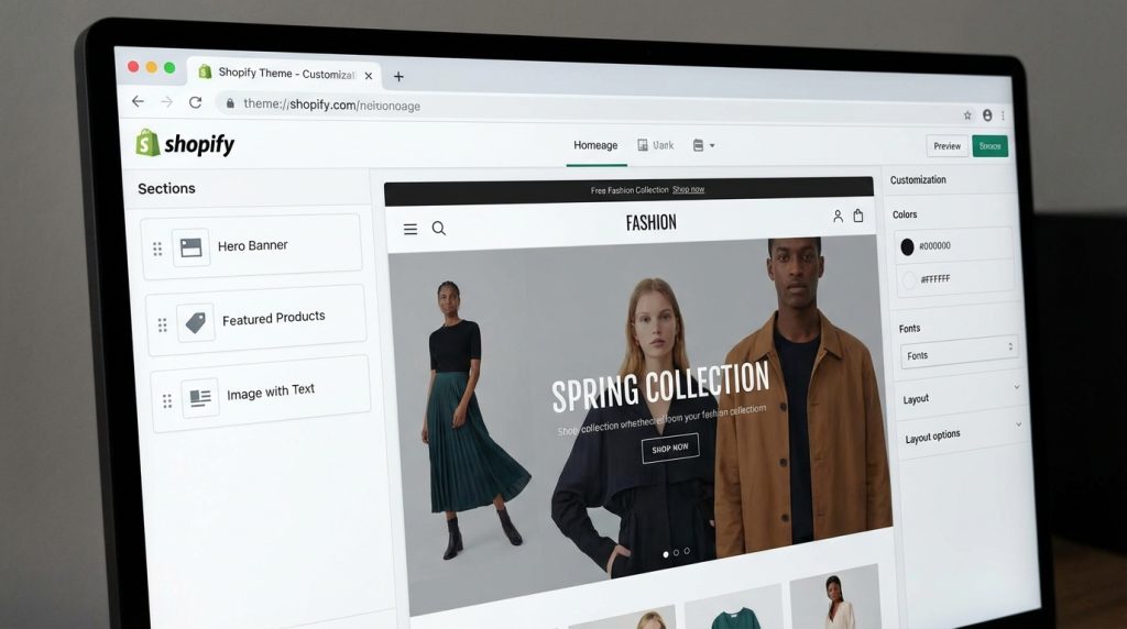 Motion Shopify theme customization editor