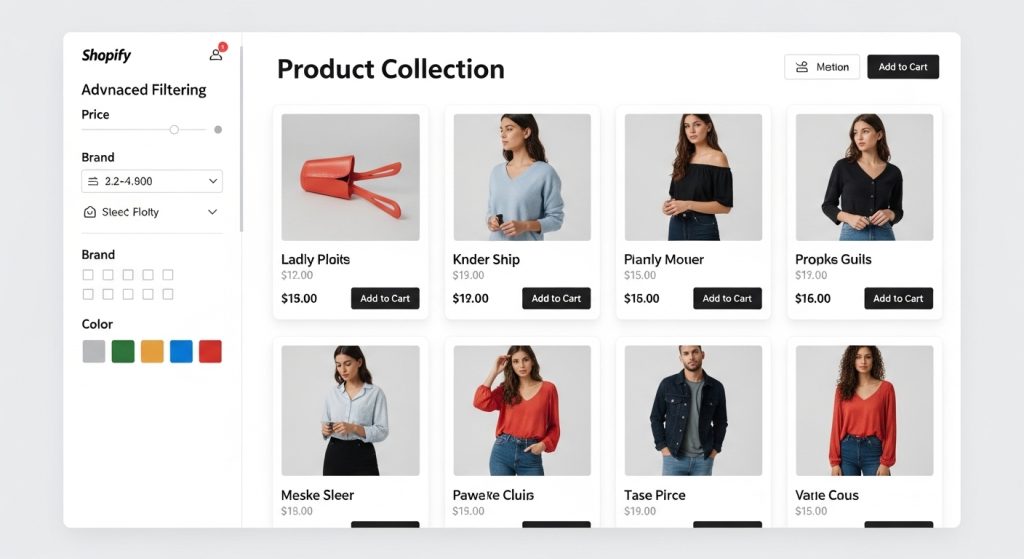 Warehouse Shopify theme advanced product filtering example